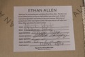 74282: ETHAN ALLEN Upholstered Club Chair & Ottoma