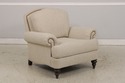 74282: ETHAN ALLEN Upholstered Club Chair & Ottoma