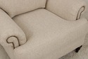 74282: ETHAN ALLEN Upholstered Club Chair & Ottoma