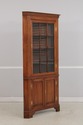 74290: HENKEL HARRIS Walnut Tall Corner Cabinet