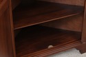 74290: HENKEL HARRIS Walnut Tall Corner Cabinet