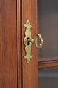 74290: HENKEL HARRIS Walnut Tall Corner Cabinet
