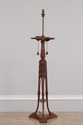 LF74295: QUOIZEL Tiffany Greek Key Leaded Glass Ta