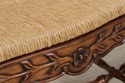 L74325: Country French Triple Back Rush Seat Sette
