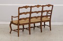 L74325: Country French Triple Back Rush Seat Sette