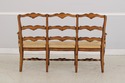 L74325: Country French Triple Back Rush Seat Sette