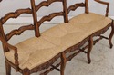 L74325: Country French Triple Back Rush Seat Sette