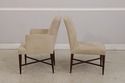 74329: Set of 10 BAKER Suede Dining Chairs