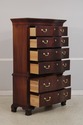 74354: THOMASVILLE Flame Mahogany Bow Front Chest 