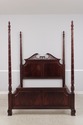 74366: THOMASVILLE Queen Size Mahogany Poster Bed