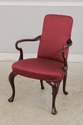 L74391: Pair Of Antique Mahogany Open Arm Chairs -