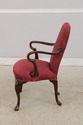 L74391: Pair Of Antique Mahogany Open Arm Chairs -