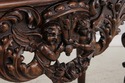 L74392: Antique Walnut Carved Tall China Cabinet