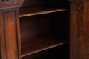 L74392: Antique Walnut Carved Tall China Cabinet