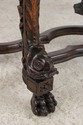 L74392: Antique Walnut Carved Tall China Cabinet