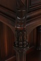 L74393: Antique Carved Walnut Baroque Style Liquor