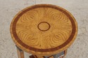 L74413: MAITLAND SMITH Round Art Deco Burl Wood En