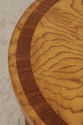 L74413: MAITLAND SMITH Round Art Deco Burl Wood En