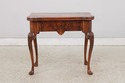 F74421: Vintage Burlwood English George II Game Ta