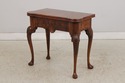 F74421: Vintage Burlwood English George II Game Ta