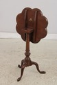 74426: BIGGS Scallop Tilt Top Mahogany Candle Stan