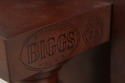 74426: BIGGS Scallop Tilt Top Mahogany Candle Stan