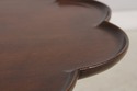 74426: BIGGS Scallop Tilt Top Mahogany Candle Stan