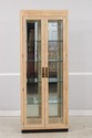 74434: DREXEL HERITAGE Burl Ash Campaign Curio Cab