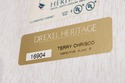 74434: DREXEL HERITAGE Burl Ash Campaign Curio Cab