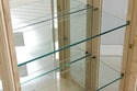 74435: Burl Ash Campaign Curio Cabinet by DREXEL H