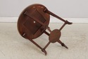 74458: BAKER Burl Walnut Mahogany Round Lamp Table