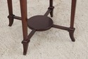 74458: BAKER Burl Walnut Mahogany Round Lamp Table