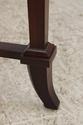 74458: BAKER Burl Walnut Mahogany Round Lamp Table