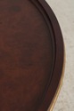 74458: BAKER Burl Walnut Mahogany Round Lamp Table