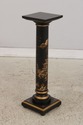 74470: Black Lacquered Italian Chinoiserie Pedesta