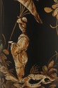 74470: Black Lacquered Italian Chinoiserie Pedesta