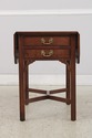 L74472: HENKEL HARRIS Cherry 2 Drawer Drop Leaf Ta