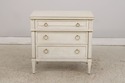 74498: Pair of CENTURY 3 Drawer Whitewashed Dresse
