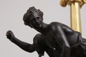 F74501: Vintage French Empire Pair Of Figural Bron