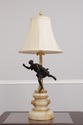 F74501: Vintage French Empire Pair Of Figural Bron