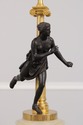 F74501: Vintage French Empire Pair Of Figural Bron