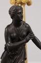 F74501: Vintage French Empire Pair Of Figural Bron