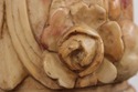 F74505: Vintage Neoclassical Alabaster Column Pede