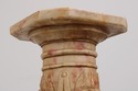 F74505: Vintage Neoclassical Alabaster Column Pede
