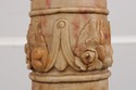 F74505: Vintage Neoclassical Alabaster Column Pede