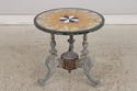 F74540: Stunning Vintage Pietra Dura Round Marble 