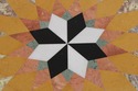 F74540: Stunning Vintage Pietra Dura Round Marble 