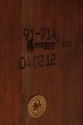 74571: STICKLEY Round Cherry Dining Table Mission 