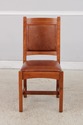 74572: Set of 4 STICKLEY Mission Cherry Leather Di