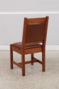 74572: Set of 4 STICKLEY Mission Cherry Leather Di